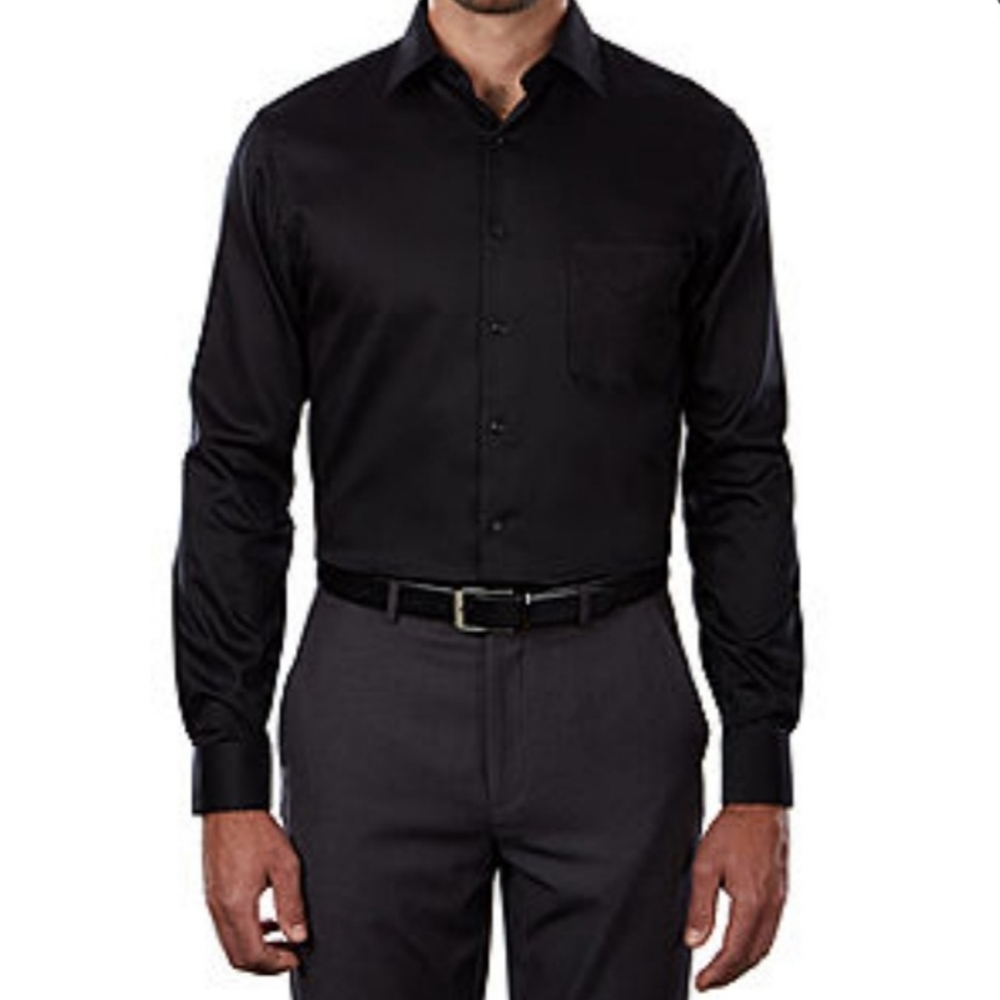 Van Heusen lux sateen stretch men's shirt. New!